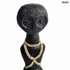 Szobor - fekete, mangófa, 47cm | TAWIMU - smol.hu - nagyítva