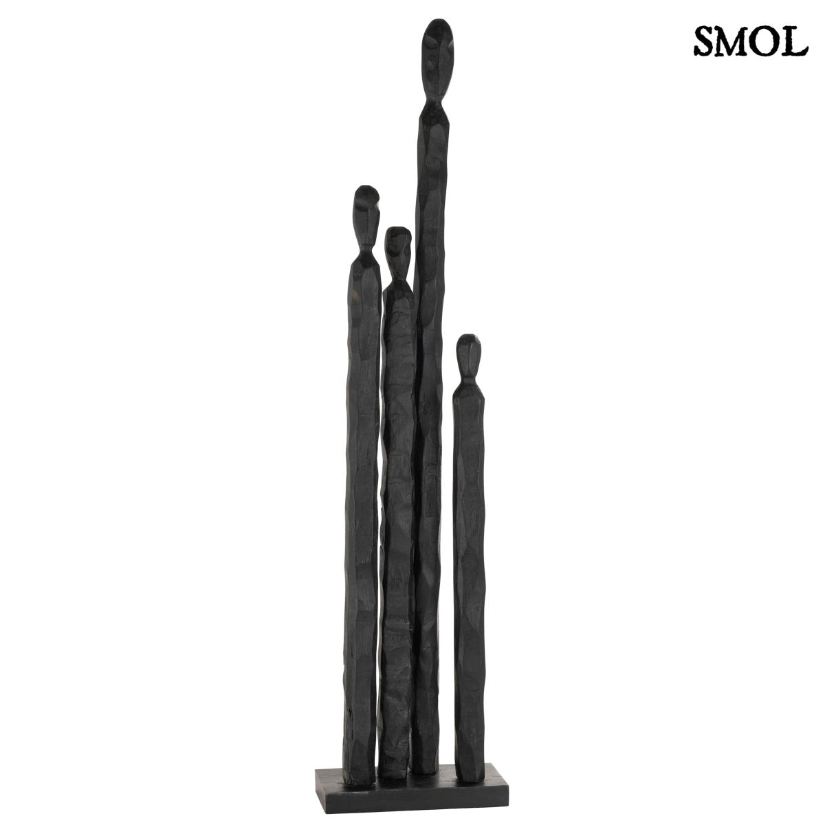 Szobor - mangófa, fekete,  111 cm | KADE - smol.hu - szemből