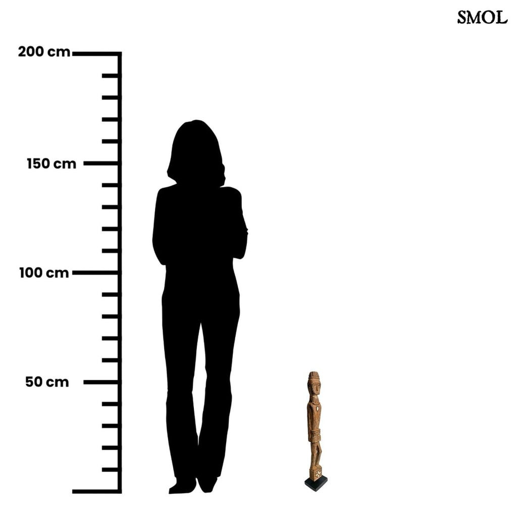 Szobor - nagyméretű, fa, 54 cm | NAYA - smol.hu - méretarányosan
