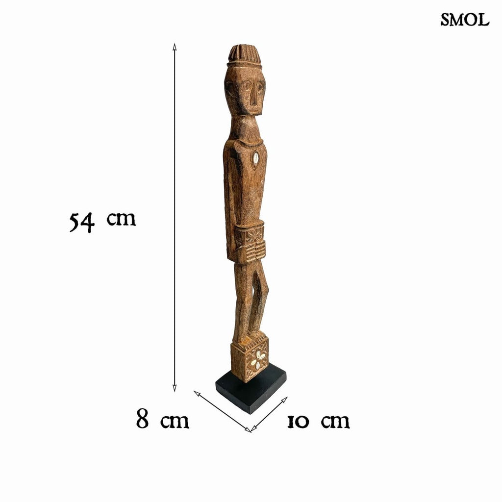 Szobor - nagyméretű, fa, 54 cm | NAYA - smol.hu - méretekkel