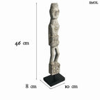Szobor tartón - nagyméretű, fa, 46cm | SAFA - smol.hu - méretekkel