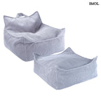 Szögletes Gyerek Babzsákfotel és Puff Szett | BLUEBERRY - SMOL