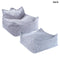 Square Kids Bean Bag Chair and Pouf Set | BLUEBERRY