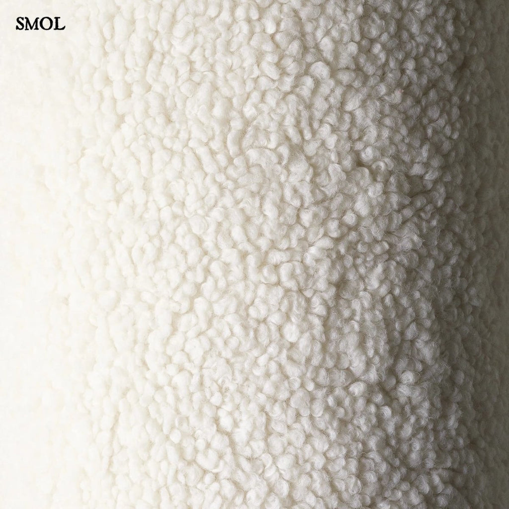 Szögletes Gyerek Babzsákfotel és Puff Szett | CREAM WHITE - SMOL