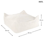 Szögletes Gyerek Babzsákfotel és Puff Szett | MARSHMALLOW - SMOL