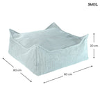 Szögletes Gyerek Babzsákfotel és Puff Szett | PEPPERMINT - SMOL