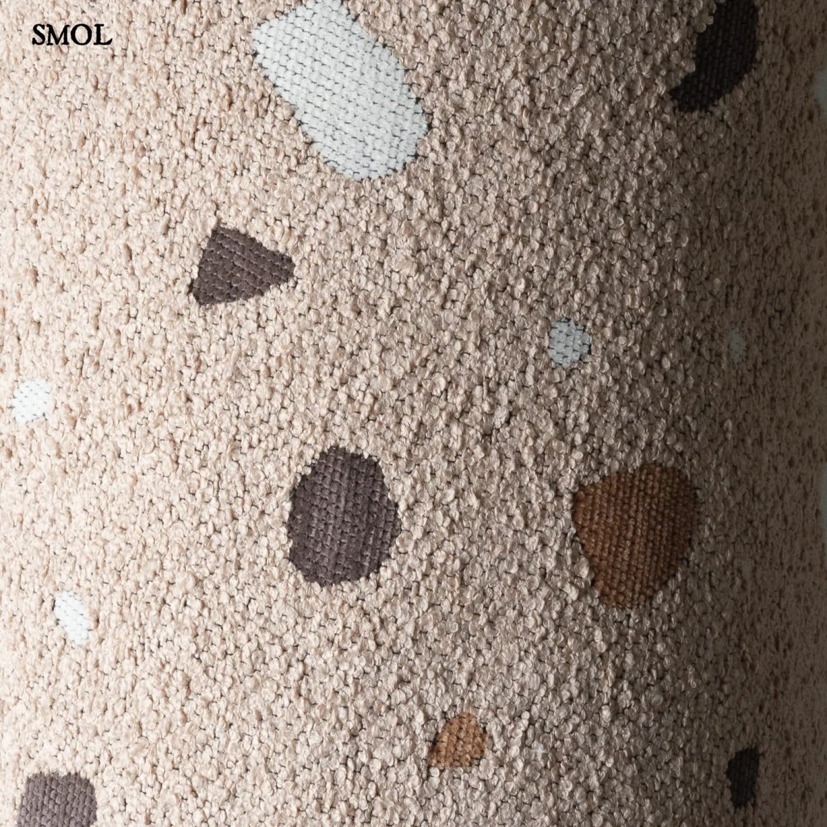 Szögletes Gyerek Babzsákfotel és Puff Szett | TERRAZZO SAND - SMOL