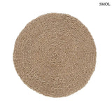 Rug – Round, natural braided, 100 cm | SIZALI