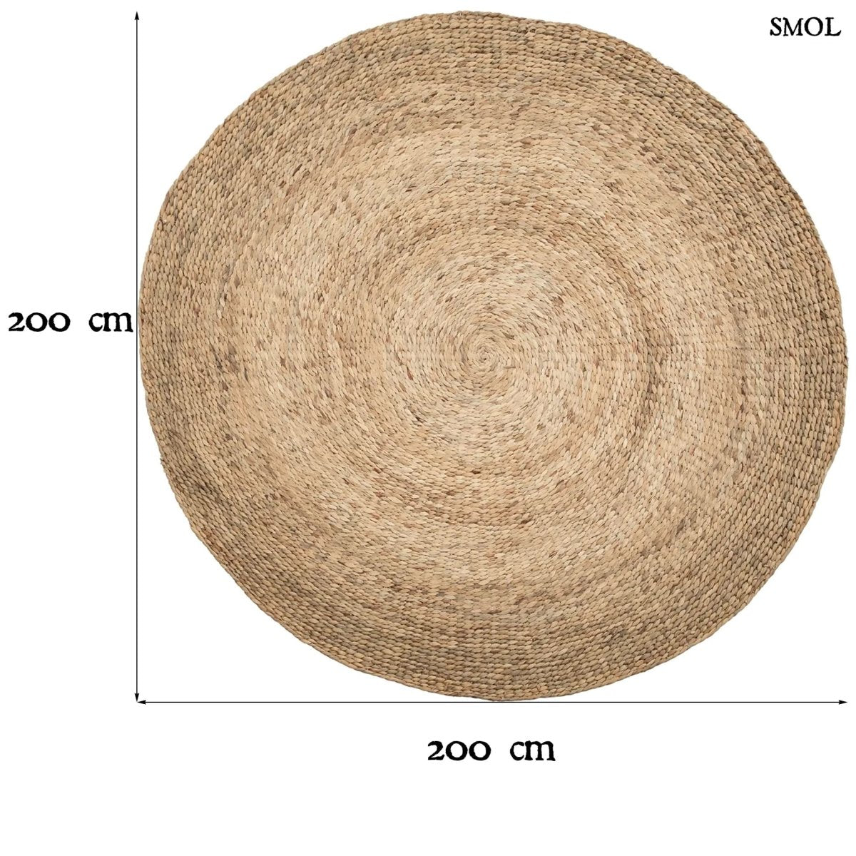 Szőnyeg - kerek, vízijácint, ⌀200 cm | LILY - SMOL