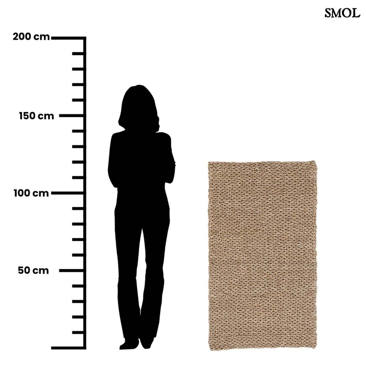 Szőnyeg - természetes szizál , 120x70 | SIZALI - SMOL