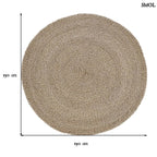 Szőnyeg - természetes szizál, ⌀150 cm | SIZALI - SMOL