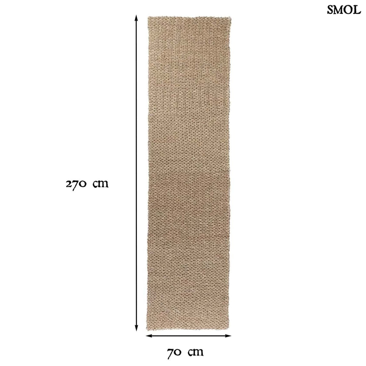 Szőnyeg - természetes szizál, 270x70 | SIZALI - SMOL