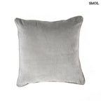 Szürke Bársony Díszpárnahuzat 50x50 | VELVET CRUSH - SMOL