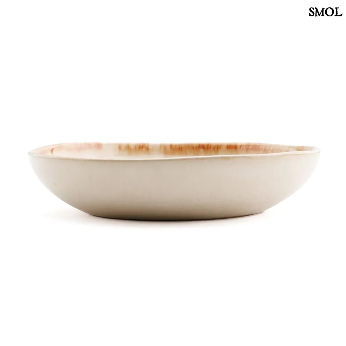 Kézzel készült portugál tálalótányér oldalról