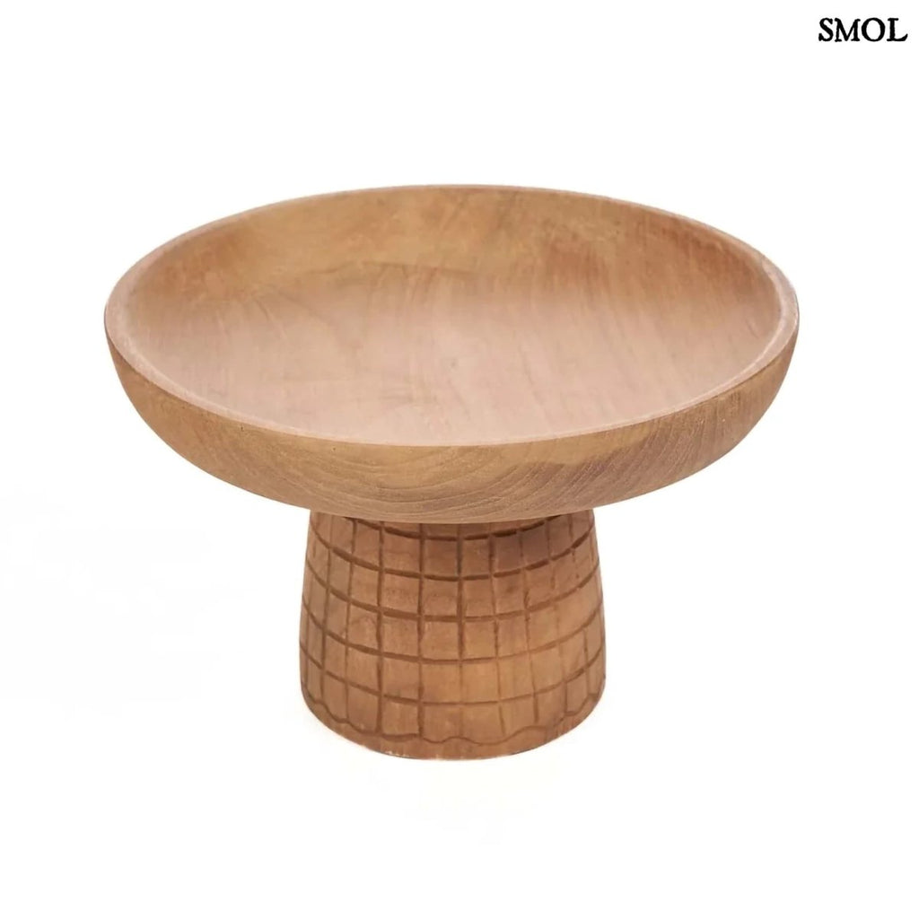 Talpas Teakfa Süteményes Tál | KOTAK - SMOL