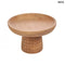 Kuchenschale aus Teakholz mit Sockel | KOTAK