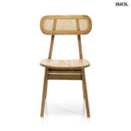 Teakfa étkezőszék rattan támlával | NOVA - SMOL