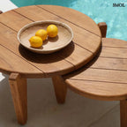 Teakfa kisasztal – kültéri és beltéri M| SESEH - SMOL