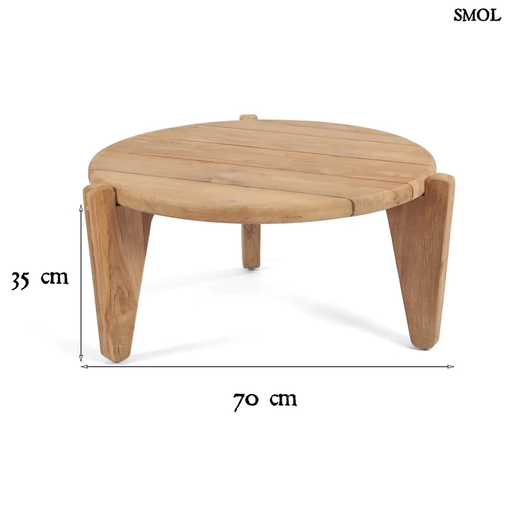 Teakfa kisasztal – kültéri és beltéri M| SESEH - SMOL