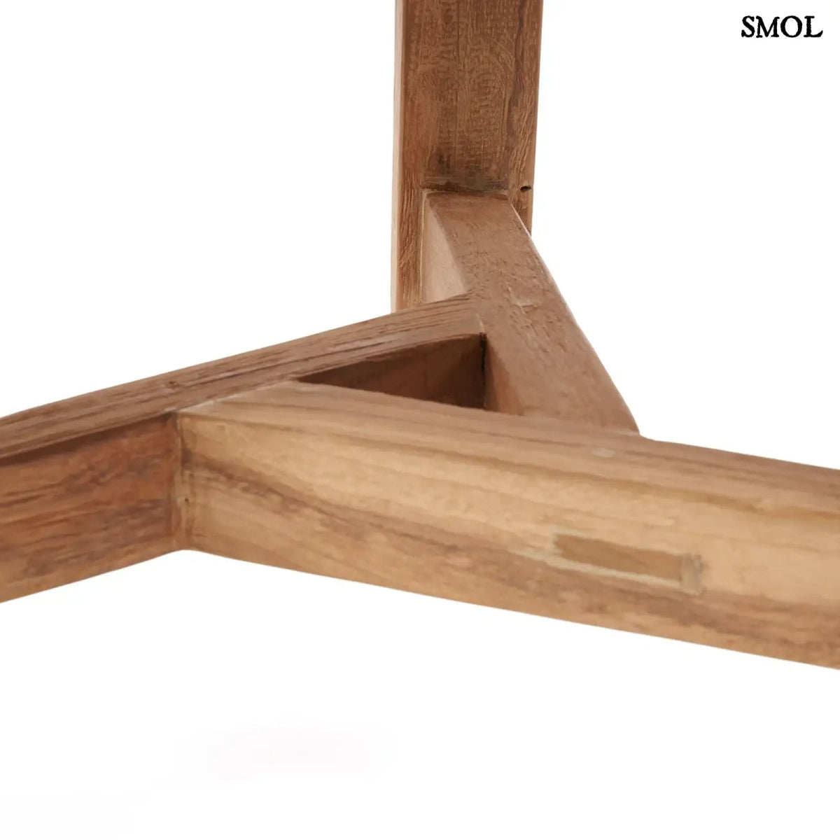 Teakfa kisasztal, natúr, 60 cm | FUSUMA - SMOL