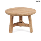 Teakfa kisasztal, natúr, 60 cm | FUSUMA - SMOL