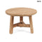 Teakfa kisasztal, natúr, 60 cm | FUSUMA