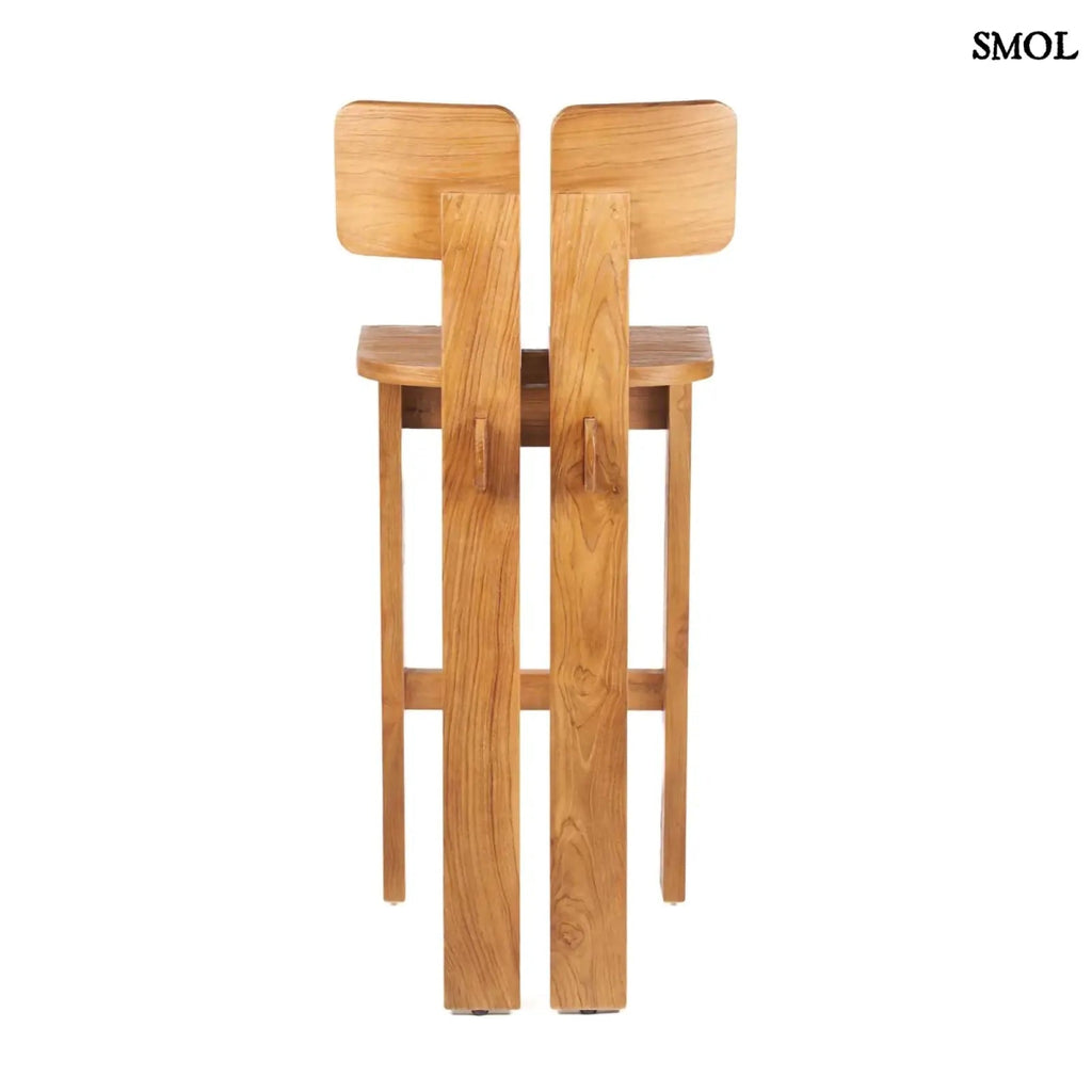 Teakfa Magasított Bárszék – Natúr | SAMA SAMA - SMOL
