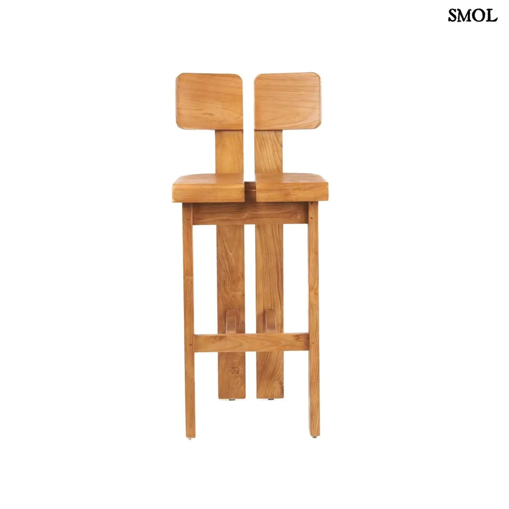 Teakfa Magasított Bárszék – Natúr | SAMA SAMA - SMOL