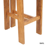 Teakfa Magasított Bárszék – Natúr | SAMA SAMA - SMOL