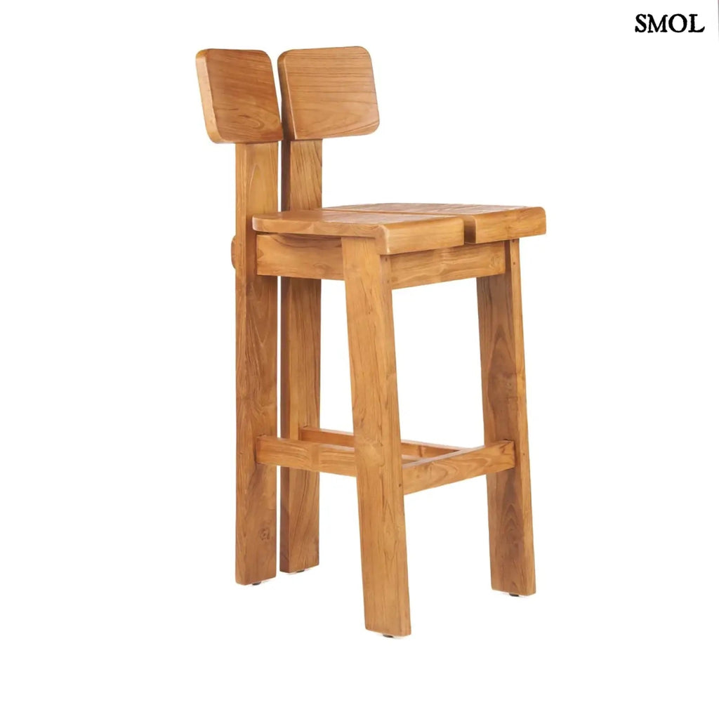 Teakfa Magasított Bárszék – Natúr | SAMA SAMA - SMOL