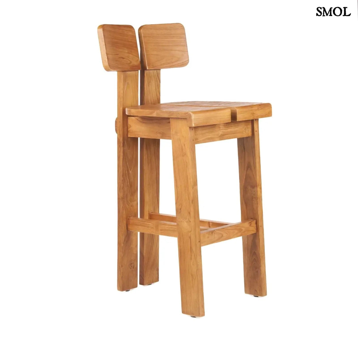 Teakfa Magasított Bárszék – Natúr | SAMA SAMA - SMOL