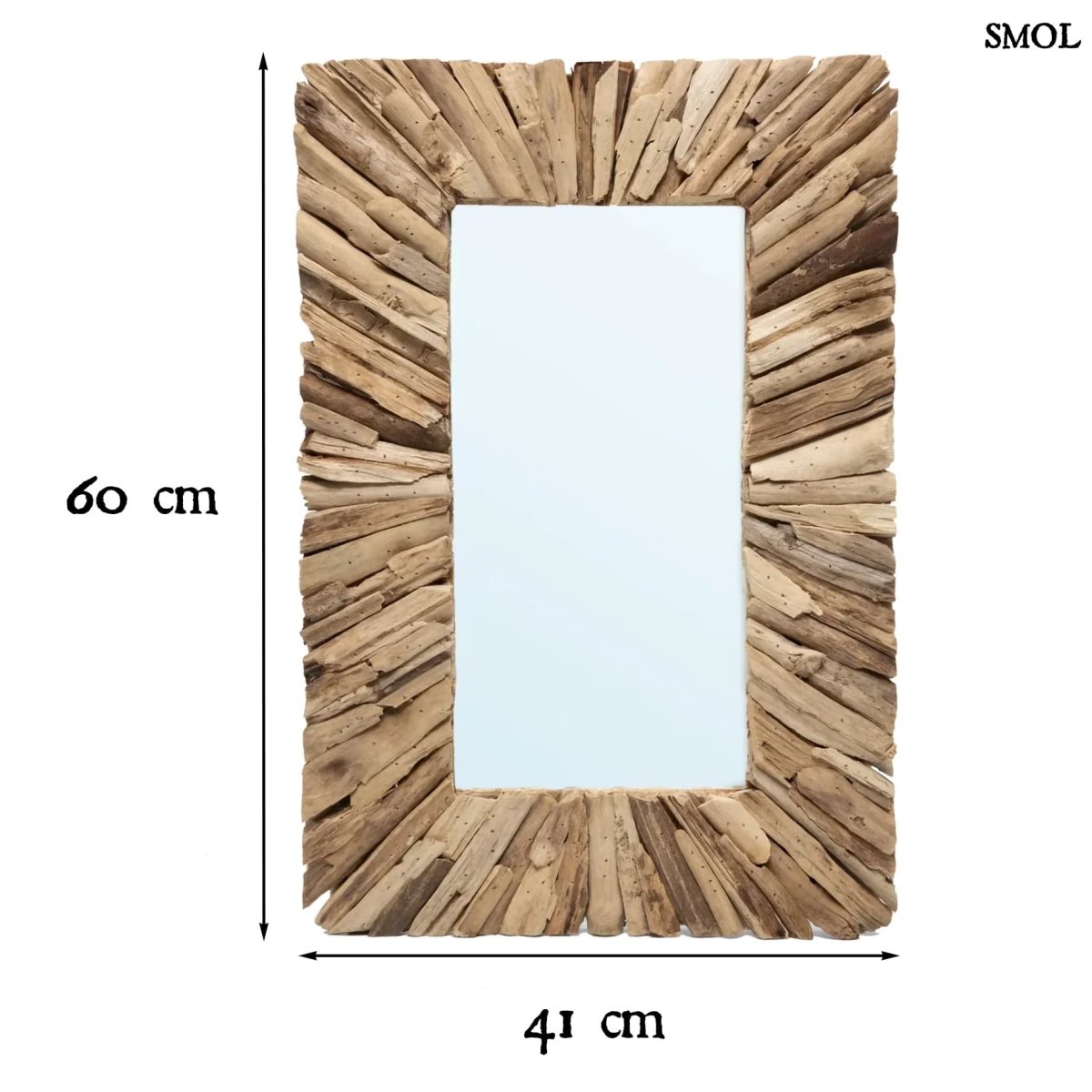 Téglalap alakú Falitükör | DRIFTWOOD - SMOL