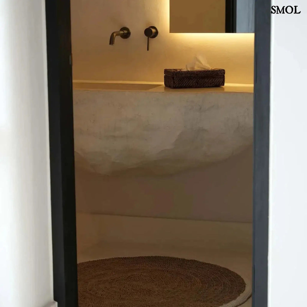 Tengerifű, Kerek Szőnyeg Pamut Szegéllyel, 100 cm | SEAGRASS - SMOL