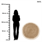 Tengerifű, Kerek Szőnyeg Pamut Szegéllyel, 100 cm | SEAGRASS - SMOL