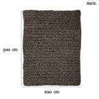 Tengerifű Szőnyeg – Fekete, 200x300 | SEAGRASS - SMOL