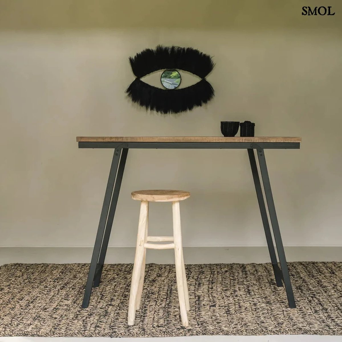 Tengerifű Szőnyeg – Fekete, 200x300 | SEAGRASS - SMOL