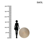 Kézzel készült kerek tengerifű szőnyeg (100 cm), natúr szövés, méretarányosan