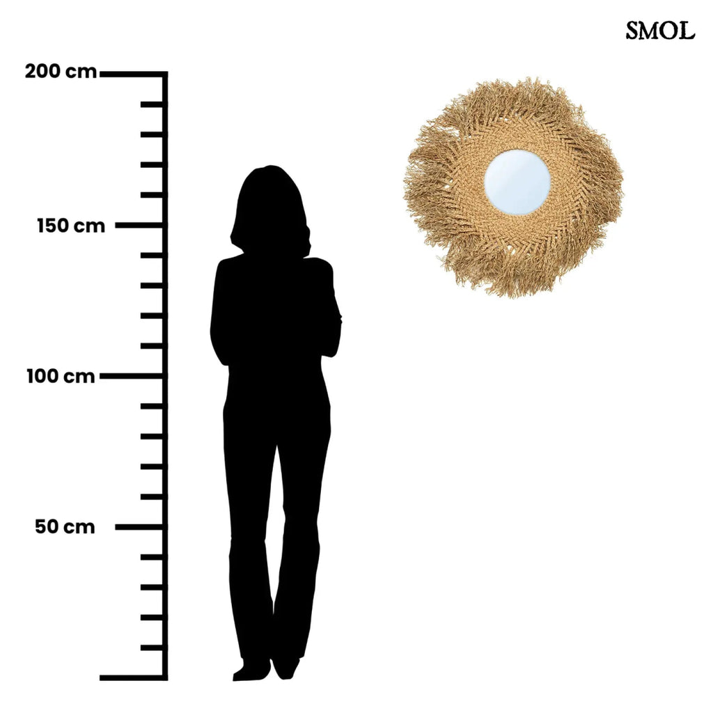 Természetes Falitükör - natúr | EARLY MONDAY - SMOL