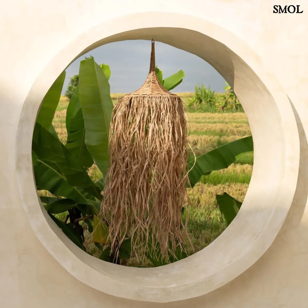 Természetes Függőlámpaernyő, 150 cm | HONOLULU - SMOL