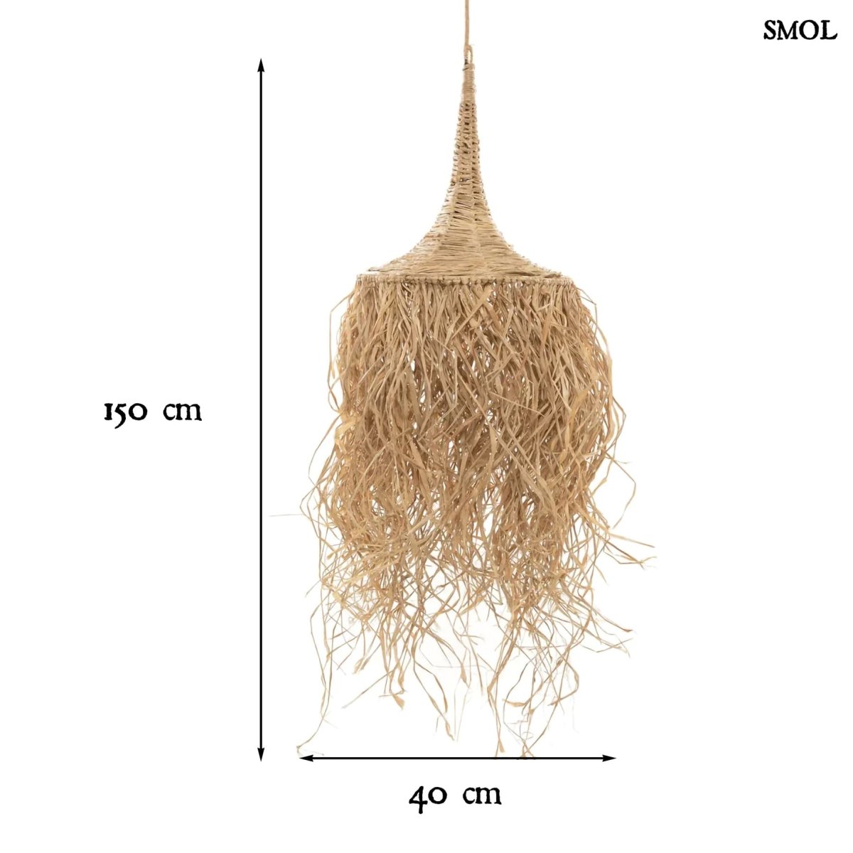 Természetes Függőlámpaernyő, 150 cm | HONOLULU - SMOL