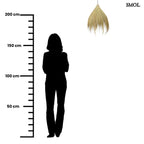 Természetes Függőlámpaernyő natúr Rayung HUT fűből kézzel készítve, légies designnal, méretarányosan