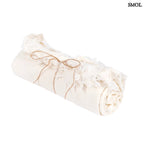 Természetes Len Asztalterítő, fehér, 150x150 | LINEN - SMOL