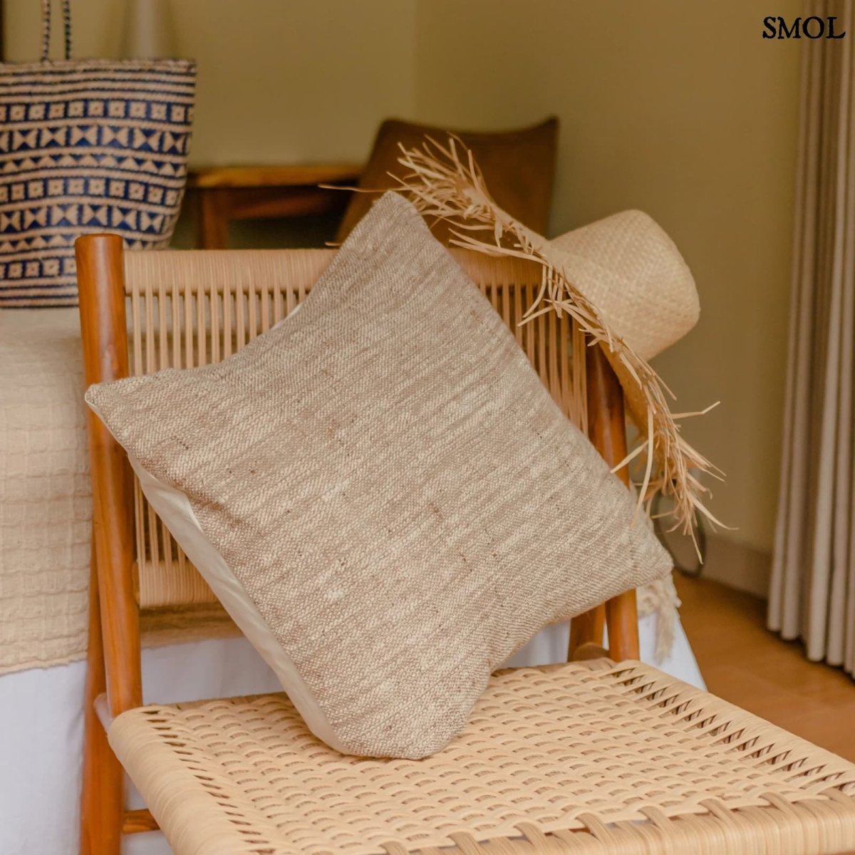 Természetes Pamut Díszpárnahuzat | LANGIT - SMOL