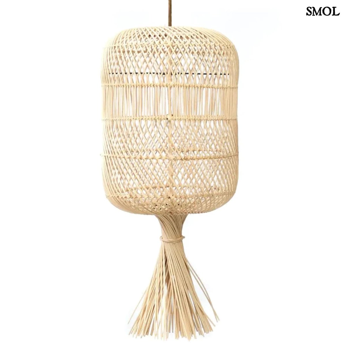 Természetes Rattan Álló - és függőlámpaernyő, 65 cm | DUMPLING - SMOL