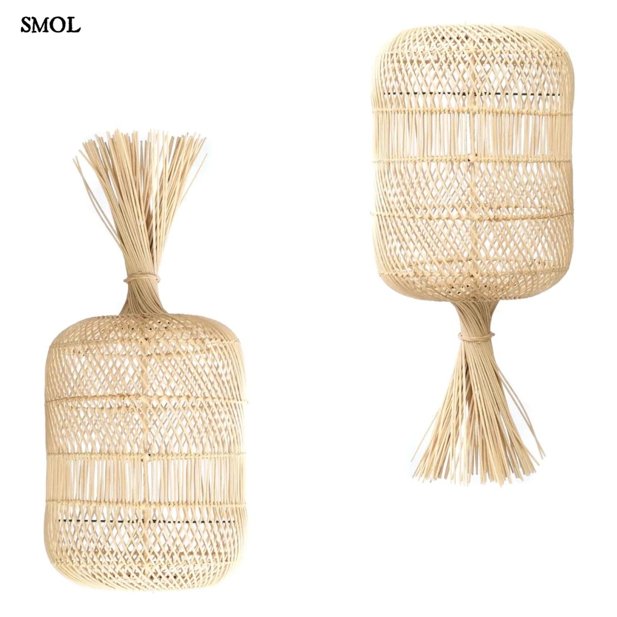 Természetes Rattan Álló - és függőlámpaernyő, 65 cm | DUMPLING - SMOL