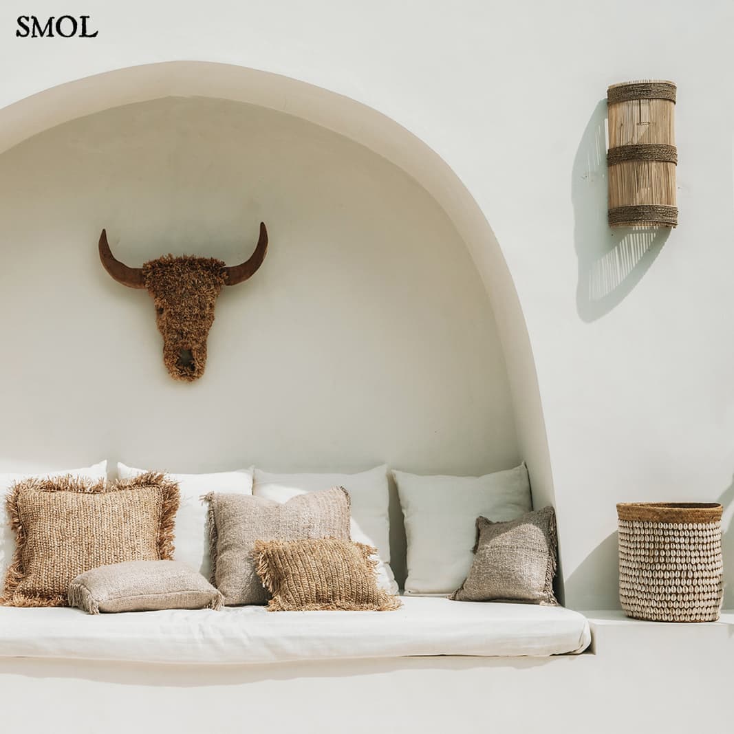 Természetes Rattan Fali lámpaernyő, 50 cm | JALAL - SMOL