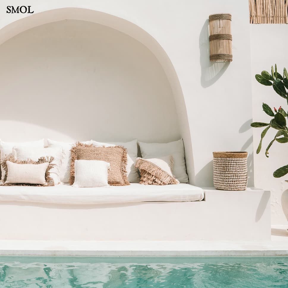 Természetes Rattan Fali lámpaernyő, 50 cm | JALAL - SMOL