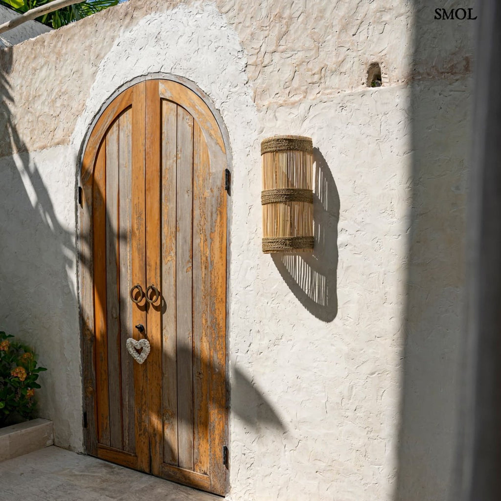 Természetes Rattan Fali lámpaernyő, 50 cm | JALAL - SMOL