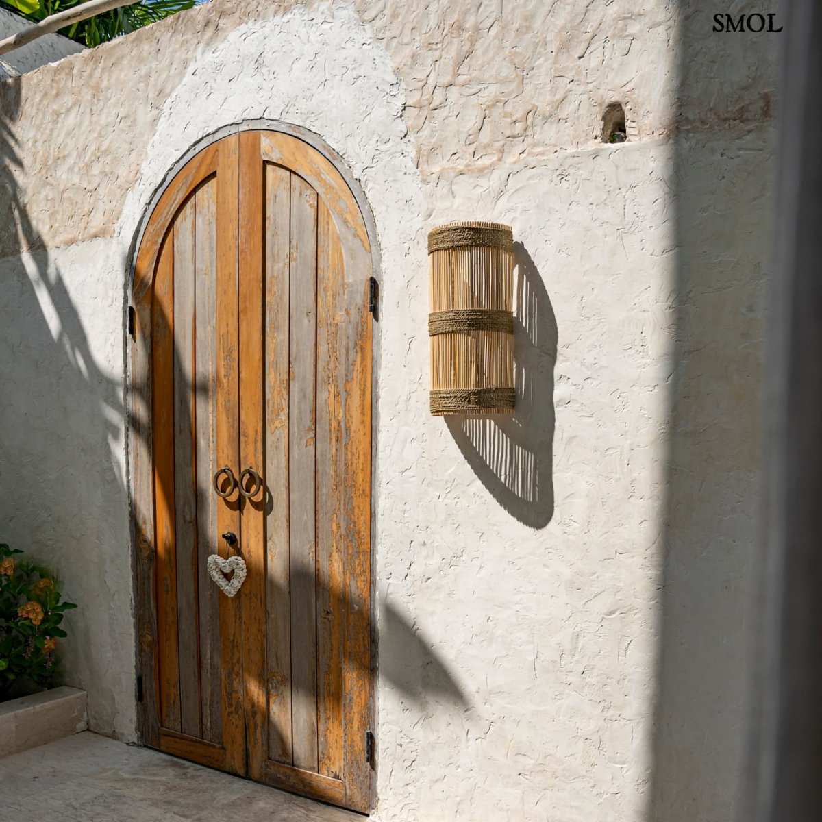 Természetes Rattan Fali lámpaernyő, 50 cm | JALAL - SMOL