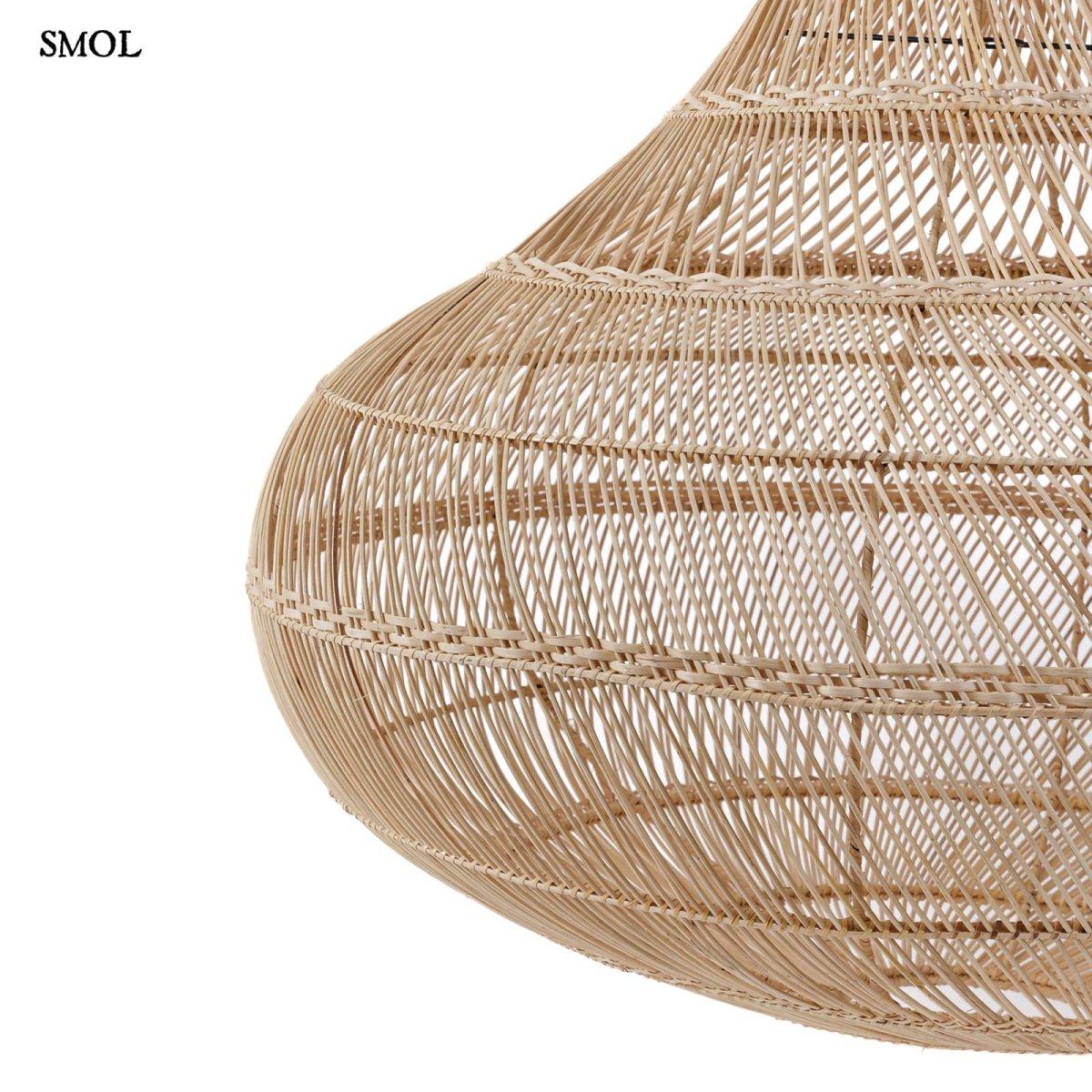 Természetes Rattan Függőlámpaernyő, 110 cm | DROP - SMOL